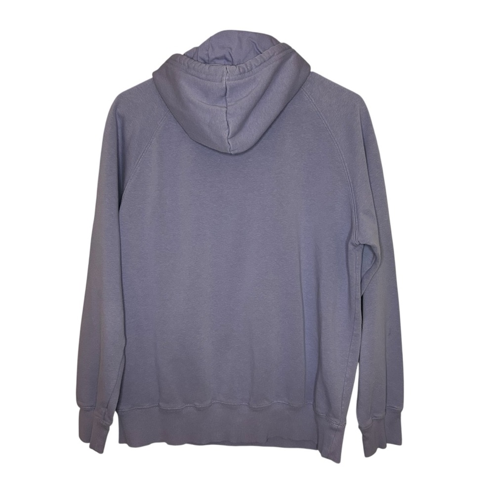 The North Face Hoodie Women’s Medium Purple Logo Pullover Sweatshirt - Picture 3 of 10